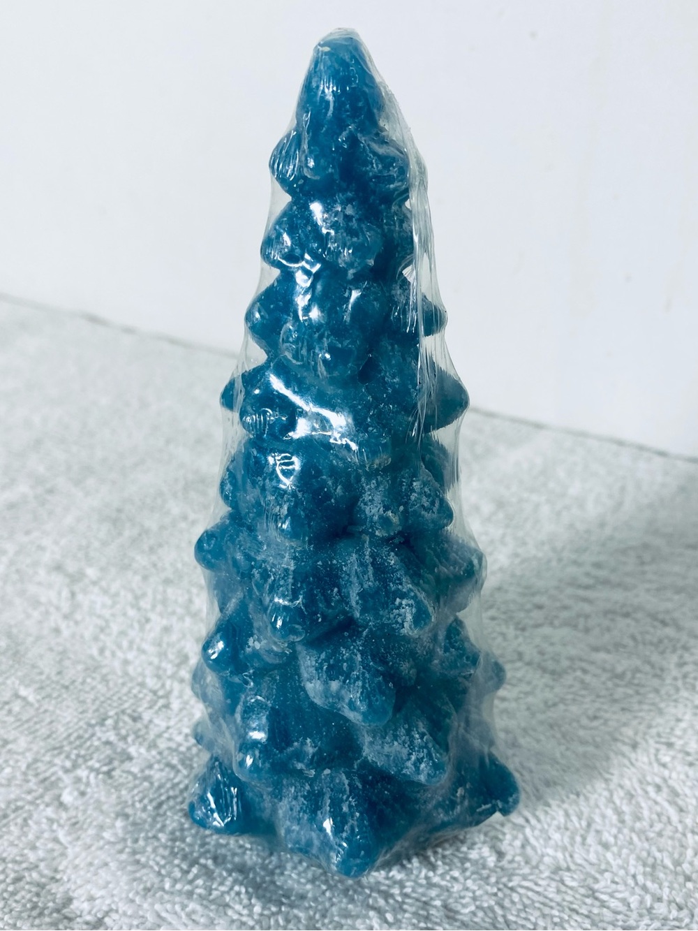 5/$35 Blue Pine Tree Decorative Candle